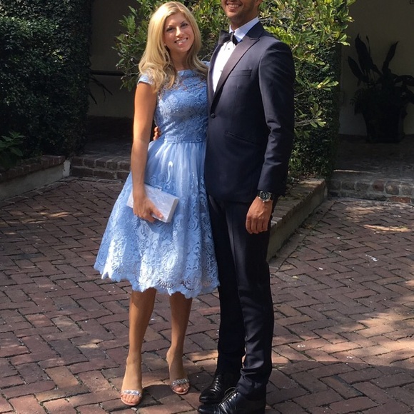 Beautiful blue lace dress - Picture 1 of 4